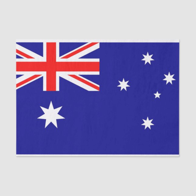 Papel de tejido patriótico con bandera de Australi (Anverso)