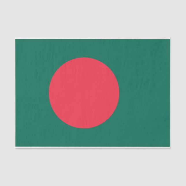 Papel de tejido patriótico con bandera de Banglade (Anverso)