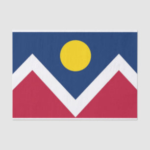 Papel de tejido patriótico con bandera de Denver C
