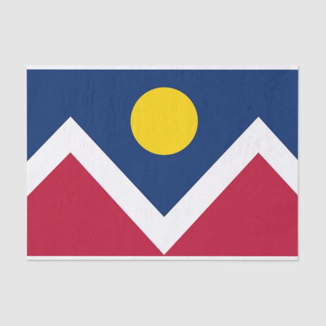 Papel de tejido patriótico con bandera de Denver C (Anverso)