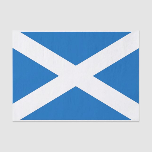 Papel de tejido patriótico con bandera de Escocia (Anverso)