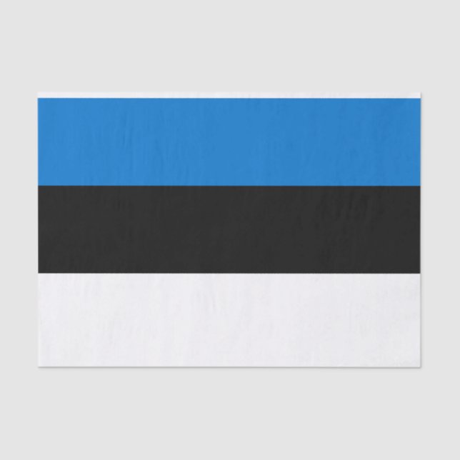 Papel de tejido patriótico con bandera de Estonia (Anverso)