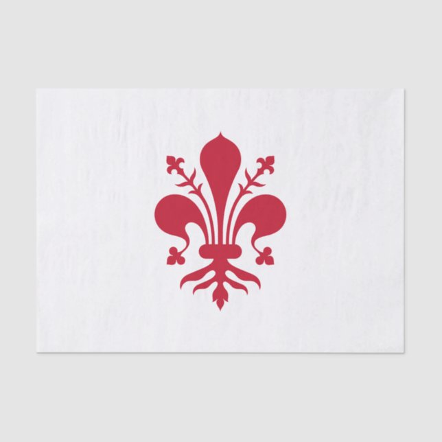 Papel de tejido patriótico con bandera de Florenci (Anverso)