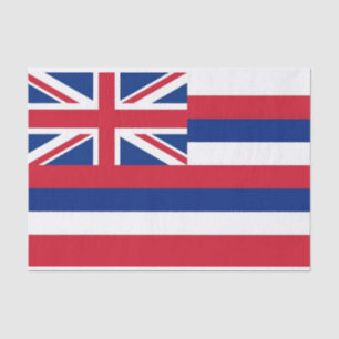 Papel de tejido patriótico con bandera de Hawai