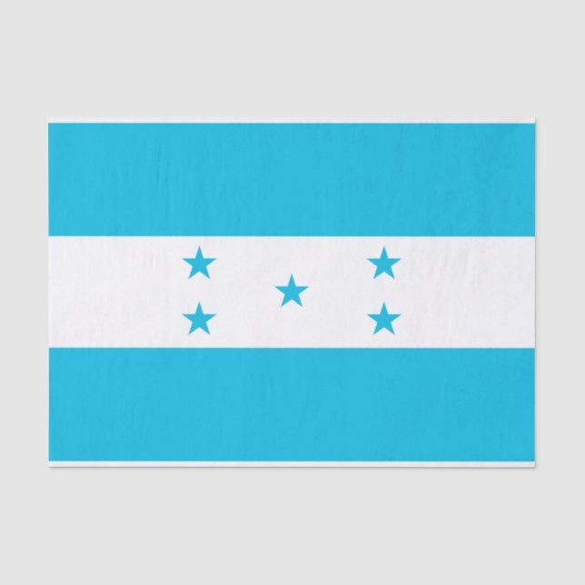 Papel de tejido patriótico con bandera de Honduras (Anverso)