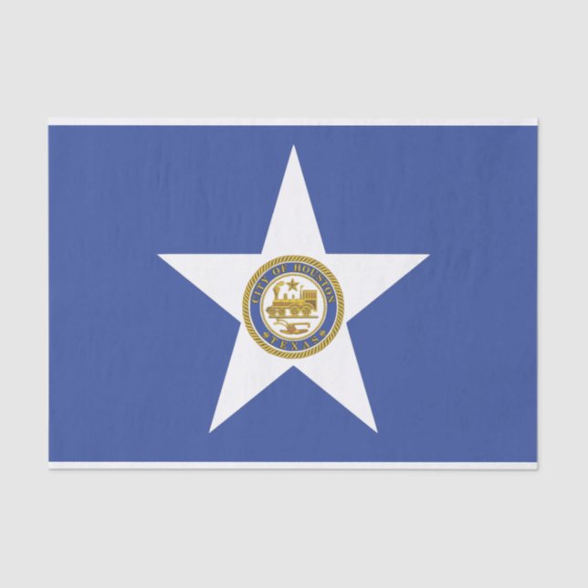 Papel de tejido patriótico con bandera de Houston (Anverso)