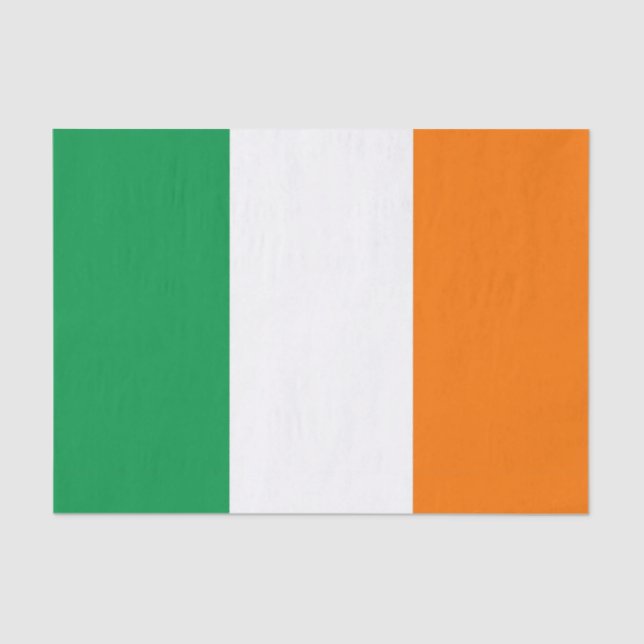 Papel de tejido patriótico con bandera de Irlanda (Anverso)