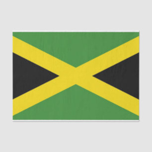 Papel de tejido patriótico con bandera de Jamaica