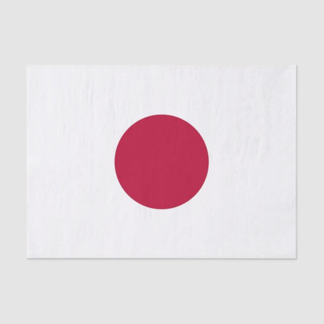 Papel de tejido patriótico con bandera de Japón (Anverso)