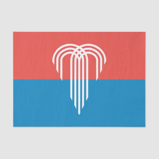 Papel de tejido patriótico con bandera de Kansas C (Anverso)