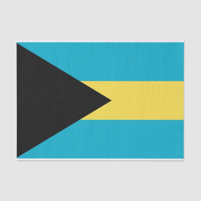 Papel de tejido patriótico con bandera de las Baha (Anverso)