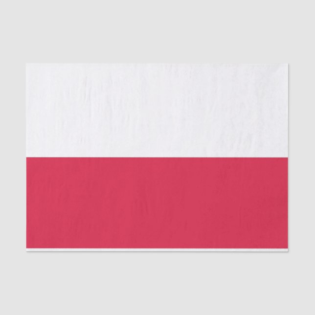 Papel de tejido patriótico con bandera de Polonia (Anverso)