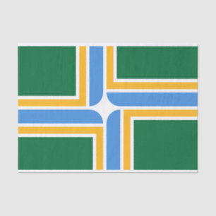 Papel de tejido patriótico con bandera de Portland