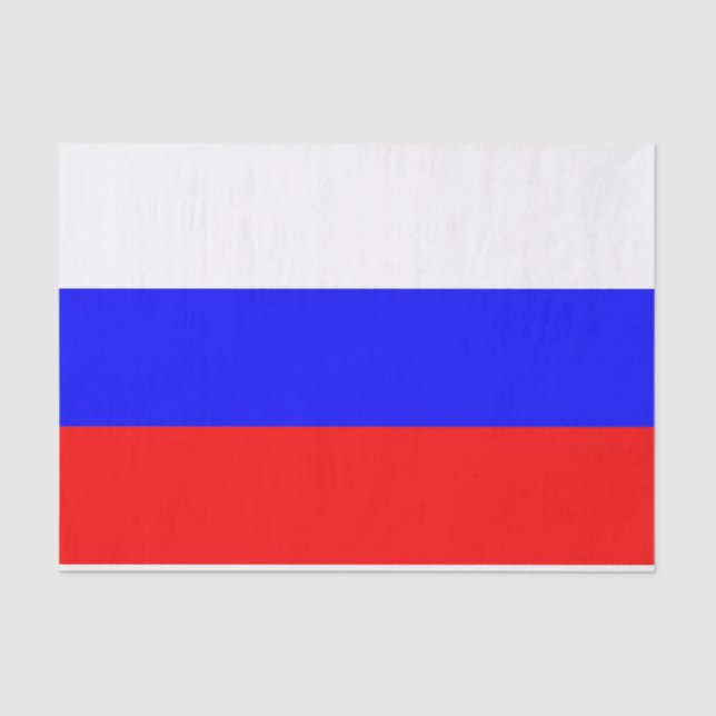 Papel de tejido patriótico con bandera de Rusia (Anverso)