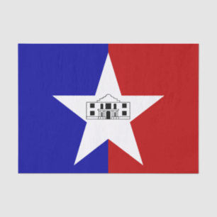 Papel de tejido patriótico con bandera de San Anto