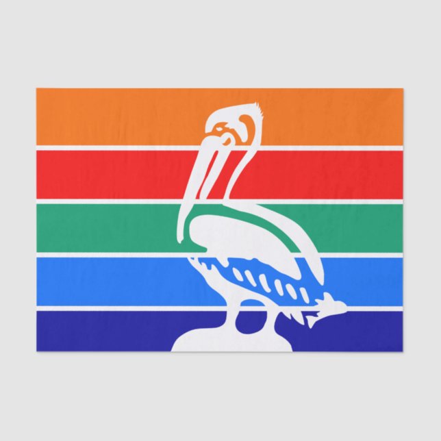 Papel de tejido patriótico con bandera de San Pete (Anverso)