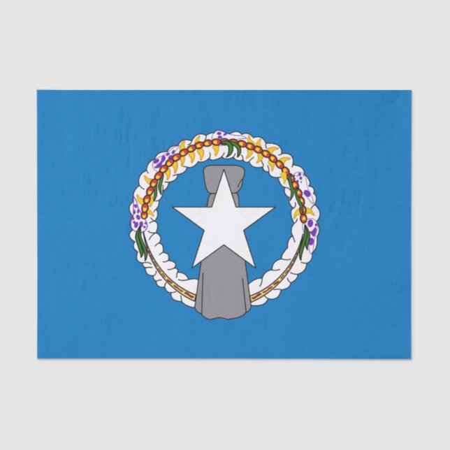 Papel de tejido patriótico con bandera Mariana del (Anverso)