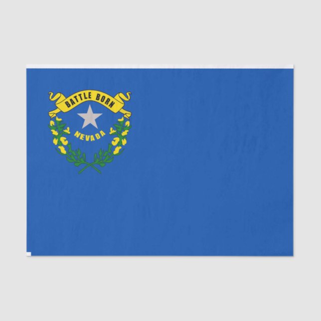Papel de tejido patriótico con bandera Nevada, Est (Anverso)