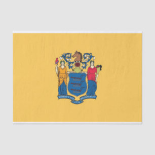 Papel de tejido patriótico con bandera Nueva Jerse