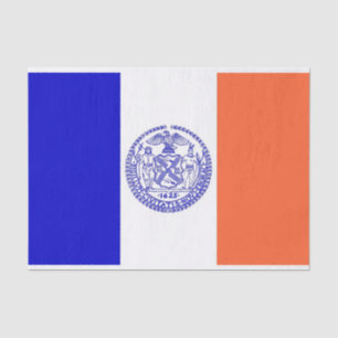Papel de tejido patriótico con bandera Nueva York