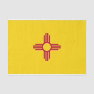 Papel de tejido patriótico con bandera Nuevo Méxic
