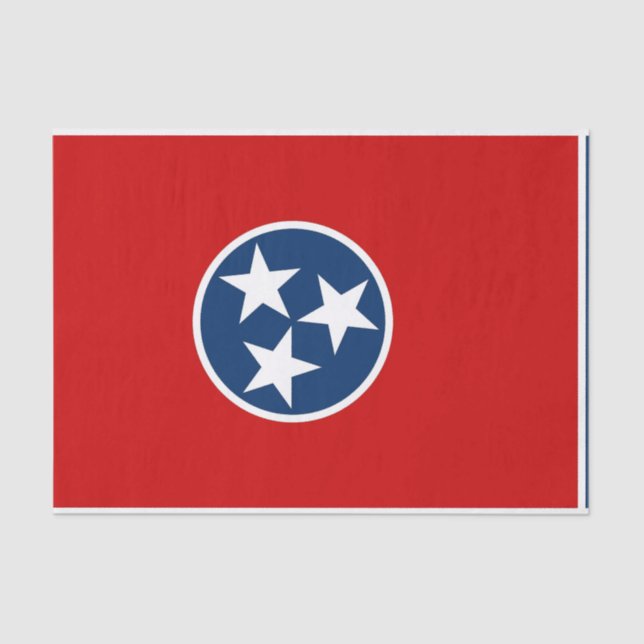 Papel de tejido patriótico con bandera Tennessee (Anverso)