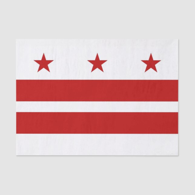 Papel de tejido patriótico con bandera Washington  (Anverso)