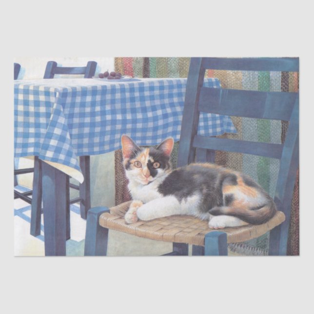 PAPEL DE TEJIDO PINTADO CAT (Anverso)