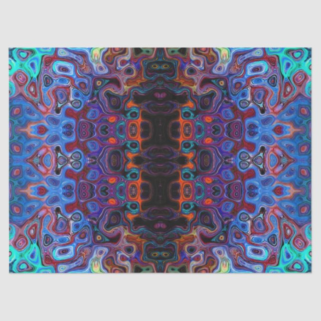 papel de tejido psicodélico tradicional (Anverso)