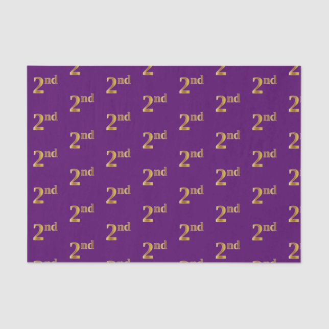 Papel de Tejido Purple, Faux Gold 2nd (Second Even (Anverso)