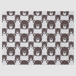 Papel de tejido Purpurina de oso marrón