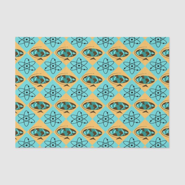 Papel de Tejido Retro Harlequin Globe Trotter (Anverso)