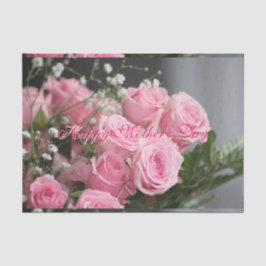 Papel de tejido rosa rosa rosa de Día de la Madre