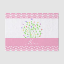 Papel De Tejido Rosado Patterado Para Mamá