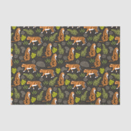 Papel de tejido tigre