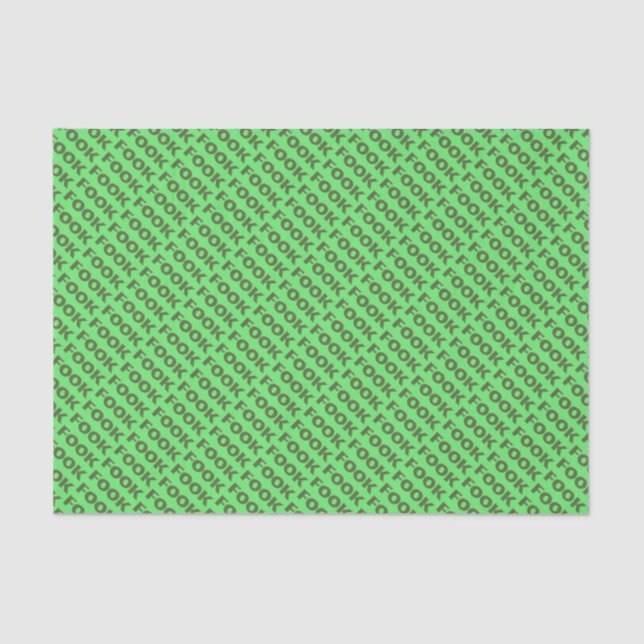 Papel de tejido verde de espuma (Anverso)