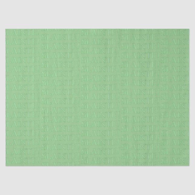 Papel de tejido verde liso (Anverso)