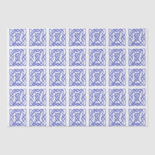 Papel de Tejido VIOLET CELTIC KNOT (Anverso)
