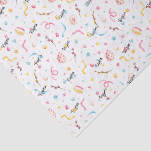 Papel de tejidos 3 hojas, patrón de primavera de S