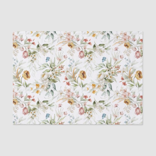 Papel de tejidos 3 manchas acuáticas de la vida re (Anverso)