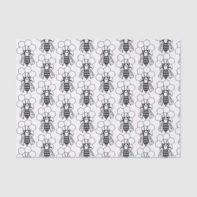 Papel de tejidos - Abejas (Anverso)