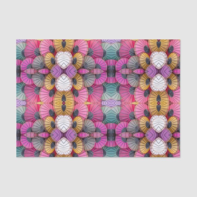 Papel de tejidos abstracto colorido (Anverso)