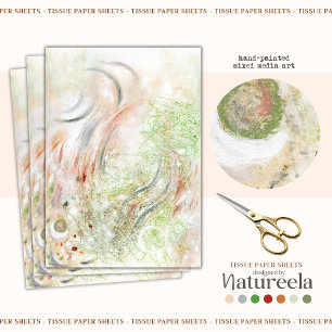 Papel de tejidos abstracto gris y blanco verde