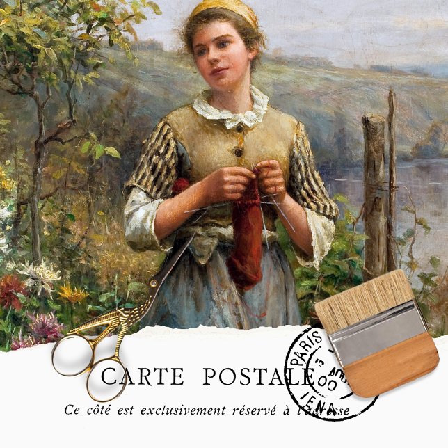 Papel de tejidos artesanales de Francia para mujer (Subido por el creador)