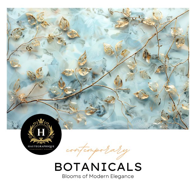 Papel de tejidos azul y hoja de oro suave (Subido por el creador)