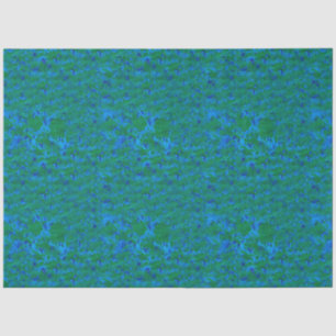 Papel de tejidos azules y verdes de texturas