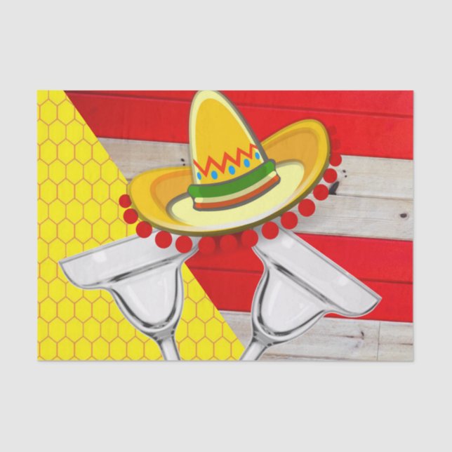 Papel de tejidos bebidas mexicanas (Anverso)