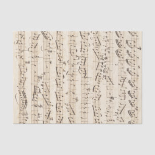 Papel de tejidos beige de hoja de cosecha manuscri