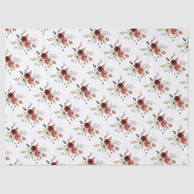 Papel de tejidos Boda floral de la mezcla otoño (Anverso)