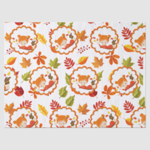 Papel de tejidos Chica adorable pintado a mano en